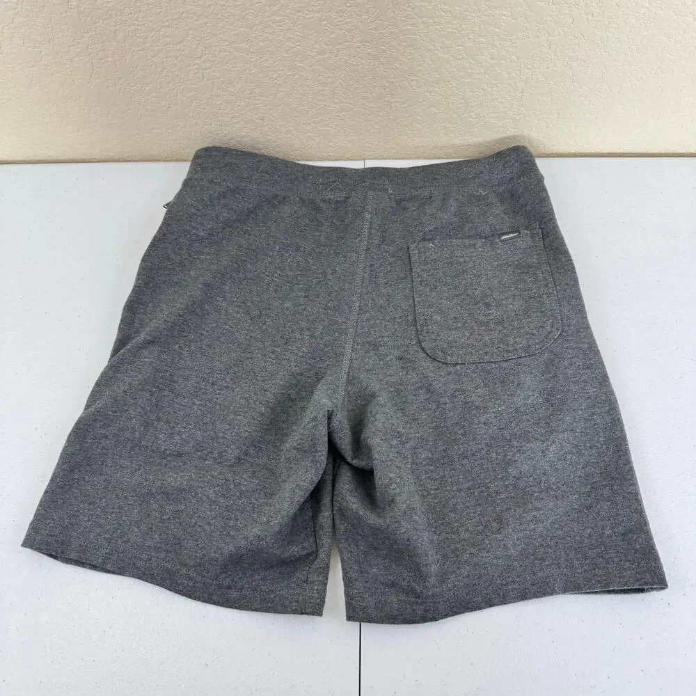 Eddie Bauer Lounge Shorts Mens Size S Gray Knit Outdoors Hiking Travel Athletic